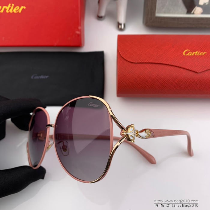 CARTIER卡地亞 2019新款 女款太陽鏡 氣質非凡 經典框款式 簡單大方 K0109  lly1654